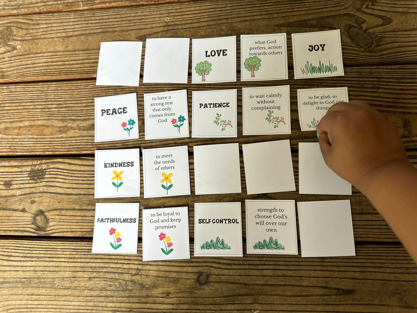 Fruit of the Spirit Kids Flashcards