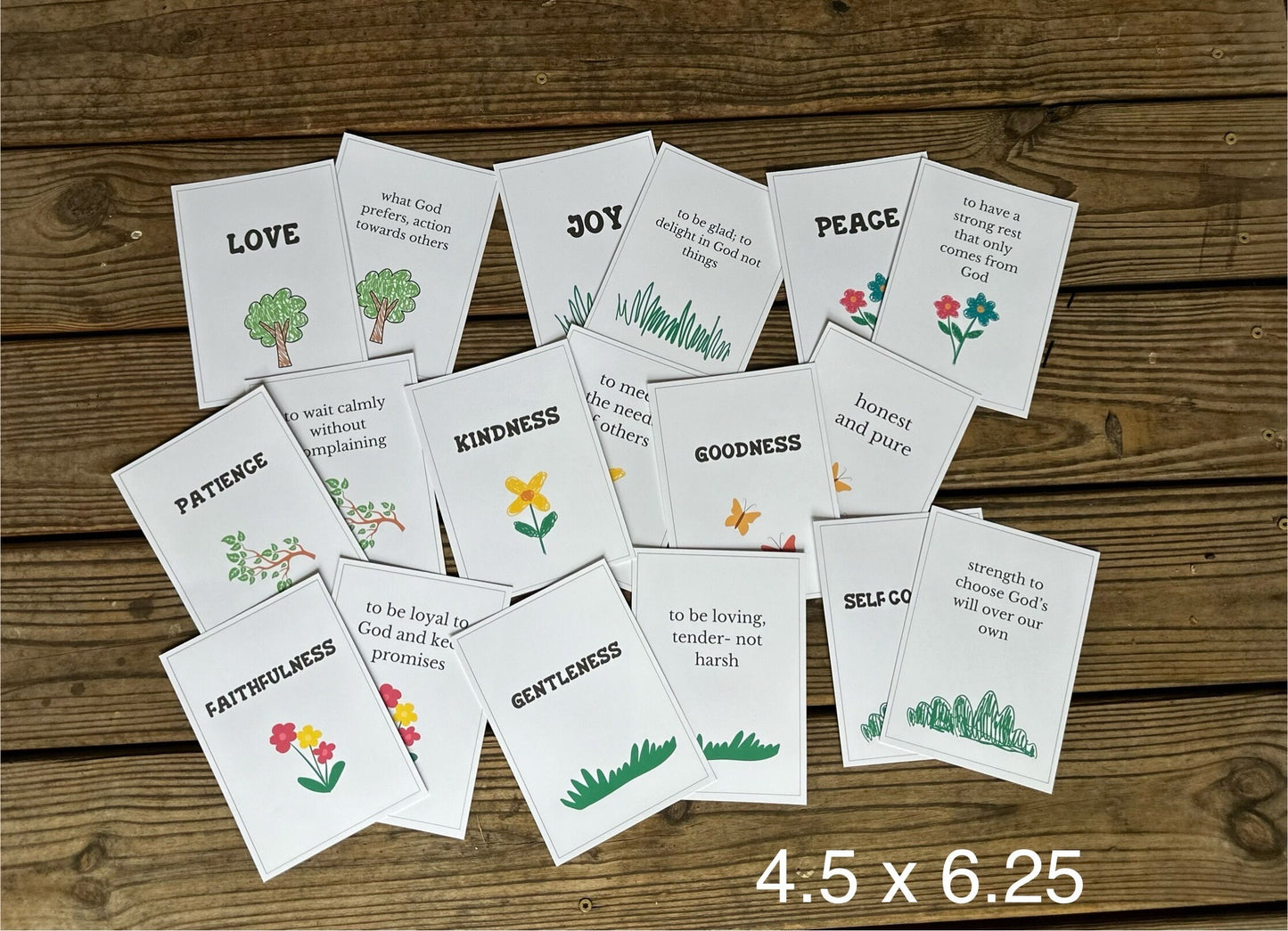 Fruit of the Spirit Kids Flashcards