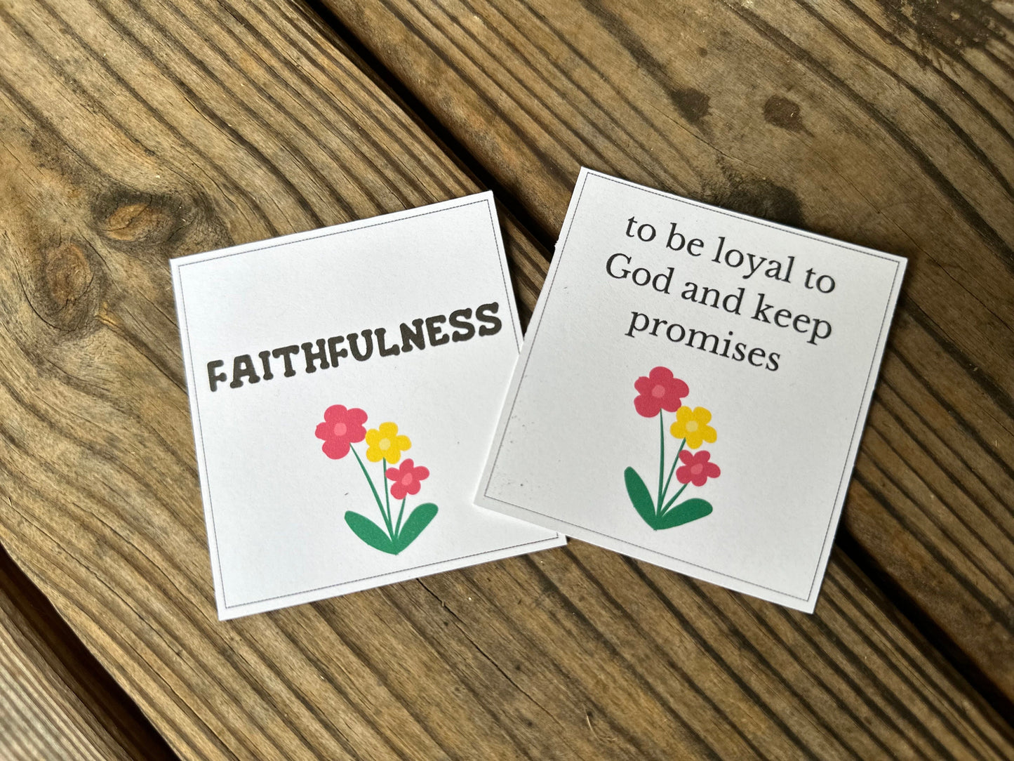 Fruit of the Spirit Kids Flashcards