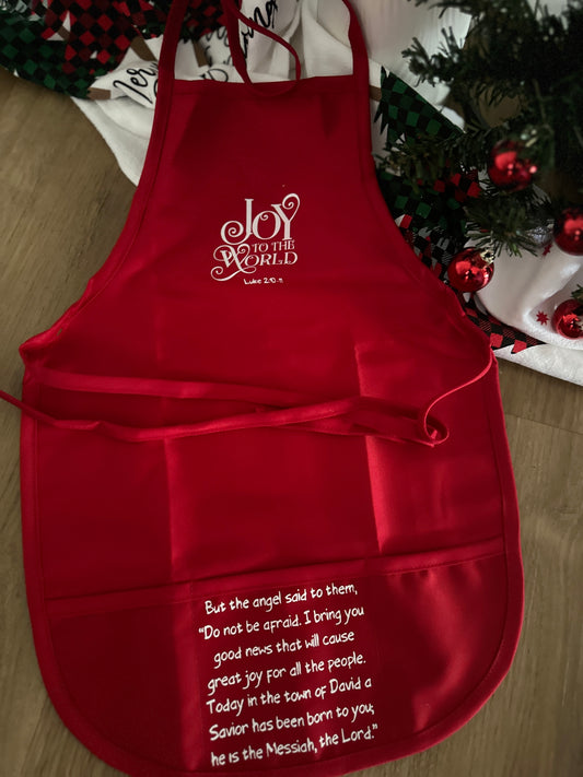 Joy to the World Apron