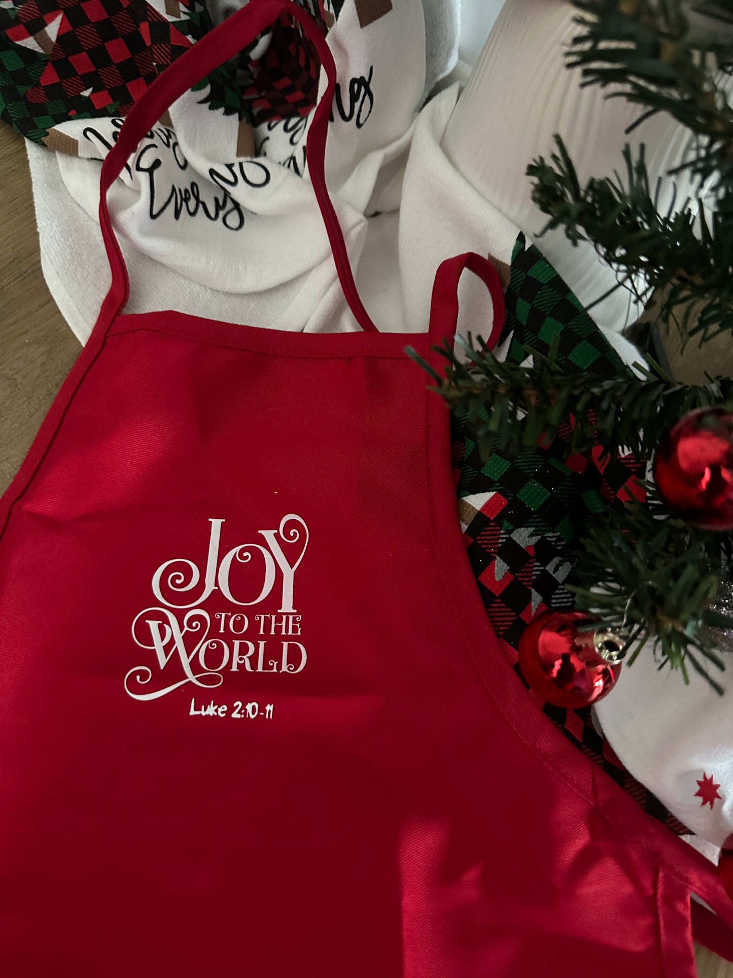 Joy to the World Kids Apron